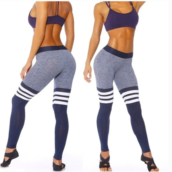 Bombshell Sportswear Pants - Bombshell Sportswear Thigh-Highs 'Heather' Wineb Small
